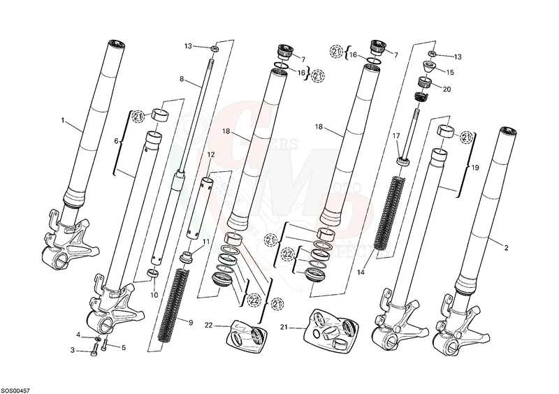 Planche éclatée Ducati